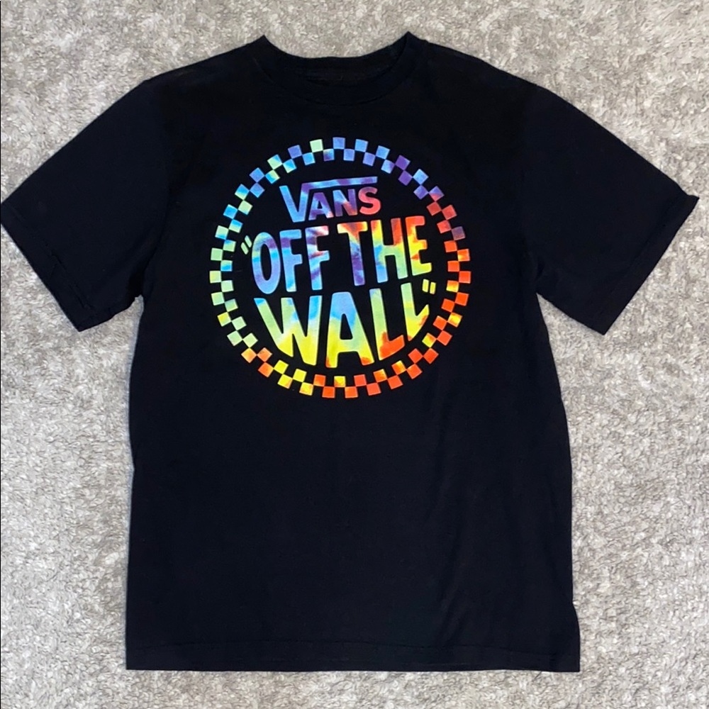Boys Colorful Vans Tee- size large